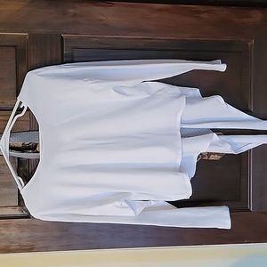 Basic long sleeve cotton tee...open back with tie